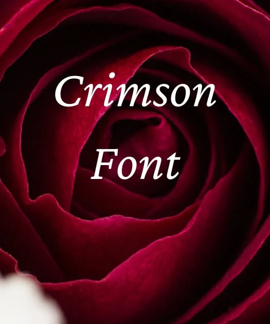 Crimson Font Free Download