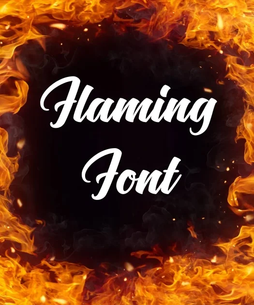 Flaming Font Free Download
