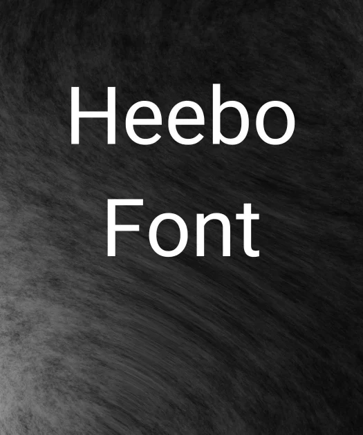 Heebo Font Free Download