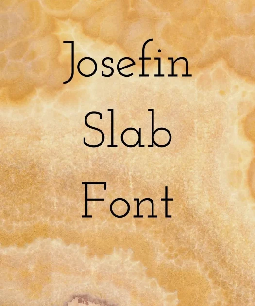 Josefin Slab Font Free Download