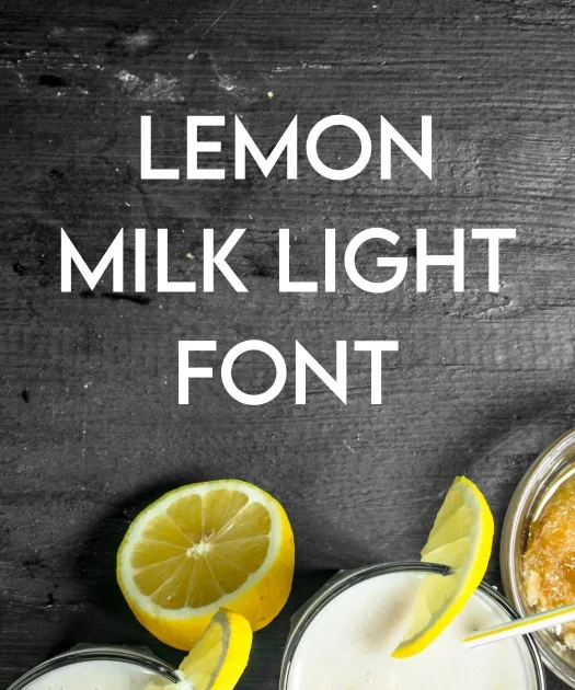 Lemon Milk Light Font Free download