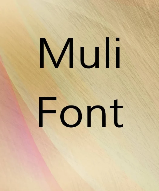 Muli Font Free Download