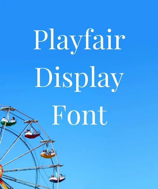 Playfair Display Font Free Download