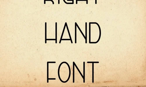 Right Hand Font Free Download