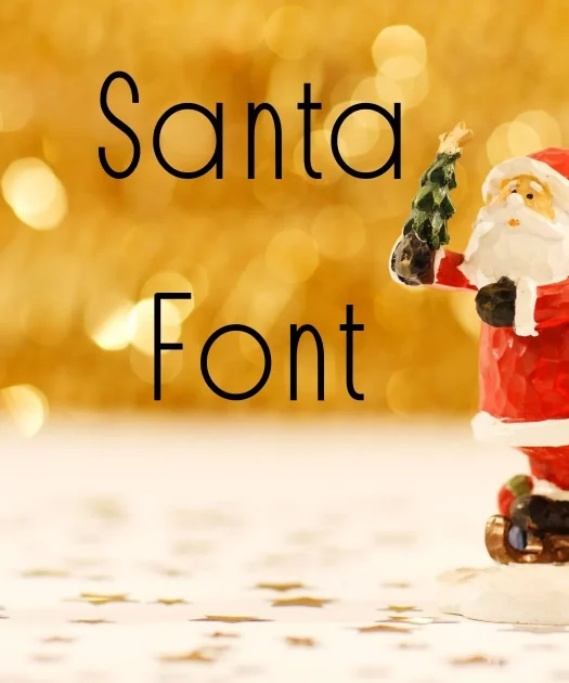 Santa Font Free Downlaod