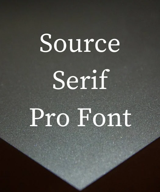 Source Serif Pro Font Free Download