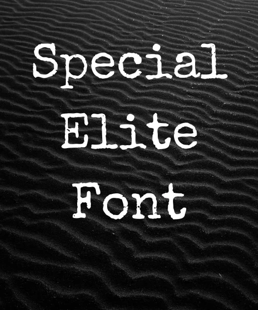 Special Elite Font Free Download