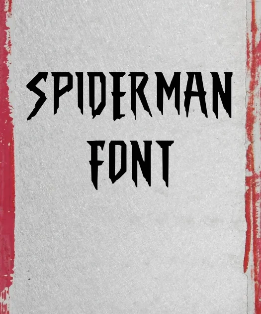 Spiderman Font Free Download