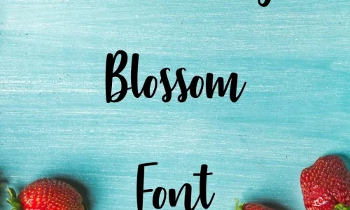 Strawberry Blossom Font Free Download