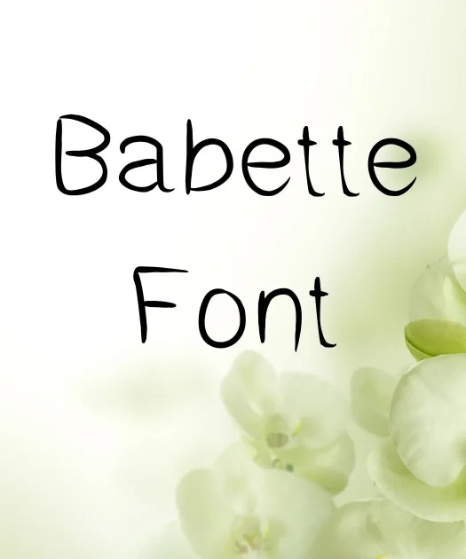 Babette Font Free Download