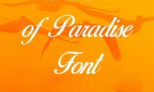 Birds of Paradise Font Free Download