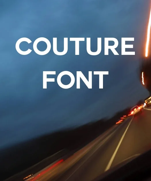 Couture Font Free Download