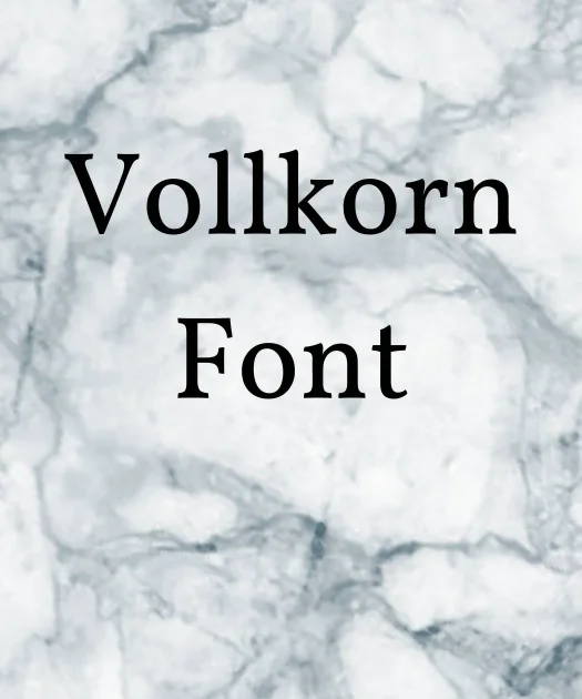 Vollkorn Font Free Download