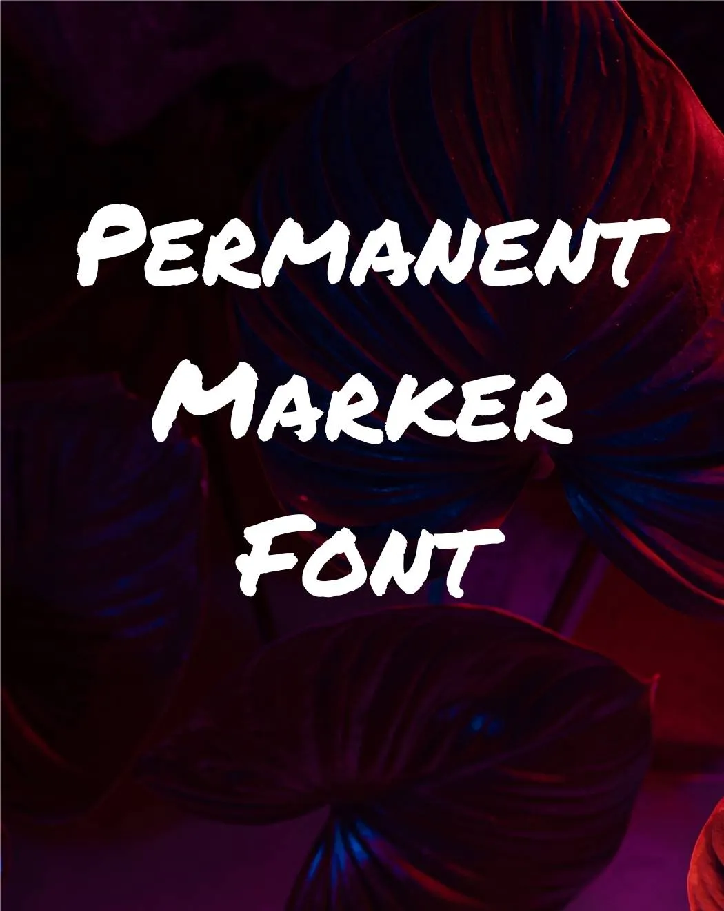 Permanent Marker Font Free Download