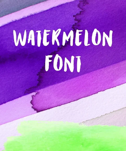 Watercolor Font Free Download