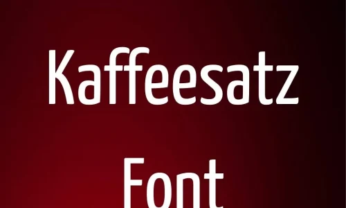 Yanone Kaffeesatz Font Free Download