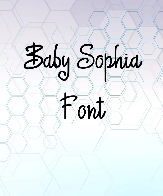 Baby Sophia Font Free Download