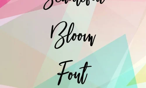 Beautiful Bloom Font Free download