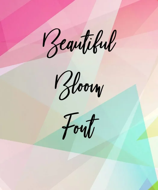 Beautiful Bloom Font Free download