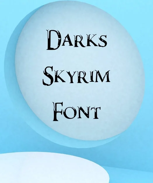 Darks Skyrim Font Free Download