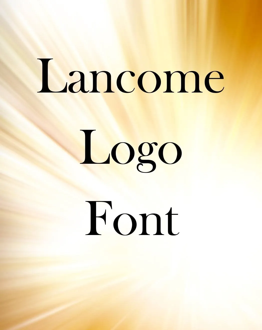 Lancome Logo Font Free Download