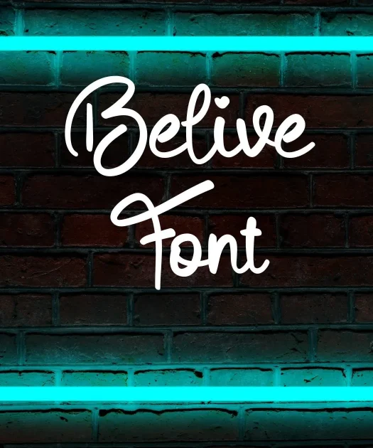 Belive Font Free Download