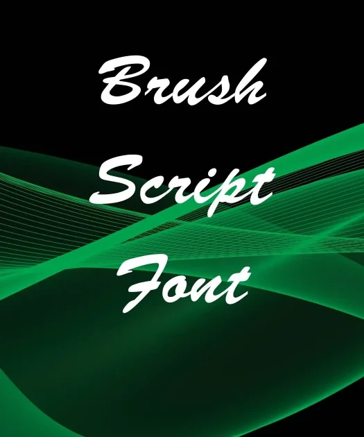 Brush Script Font Free Download