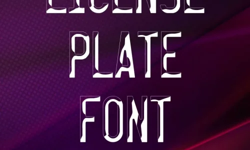 License Plate Font Free Download