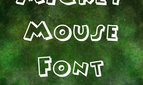 Mickey Mouse Font Free Download