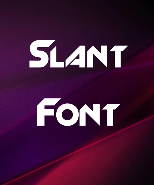 Slant Font Free Download