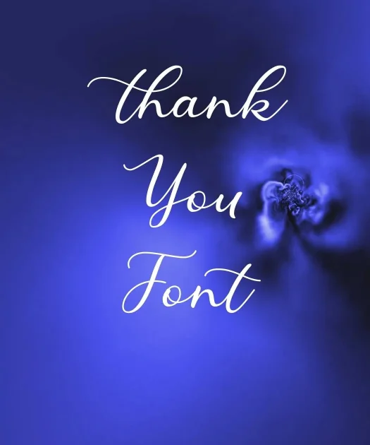 Thank You Font Free Download
