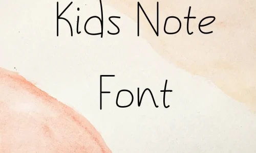 Kidsnote Font Free Download