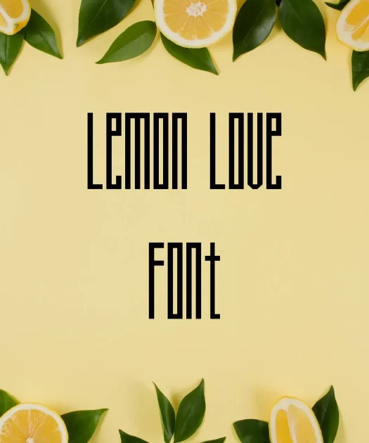 Lemon love Font Free Download