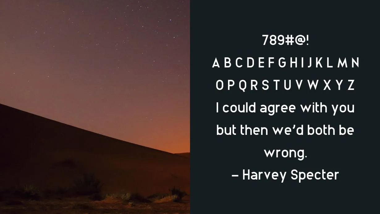 view of Animosa Font family