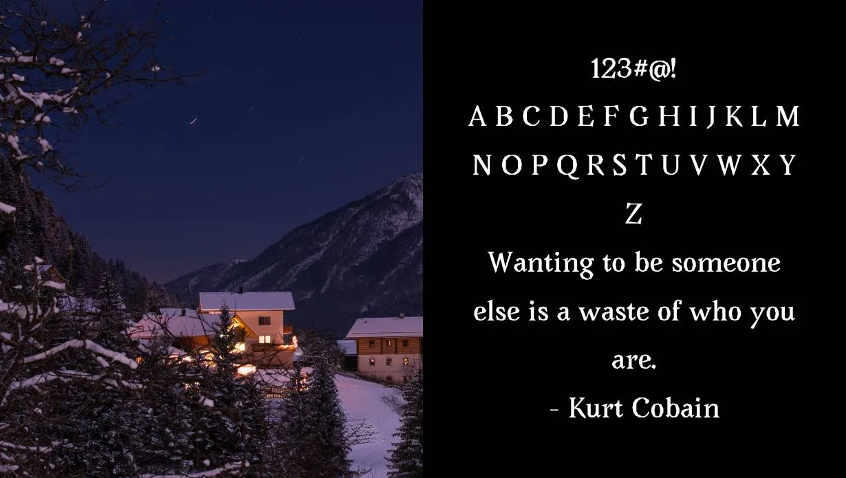 view of Avara Font Family