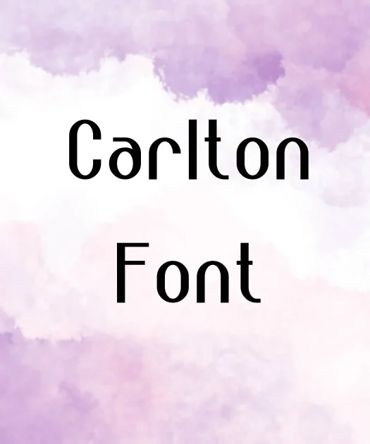 Carlton Font Free Download