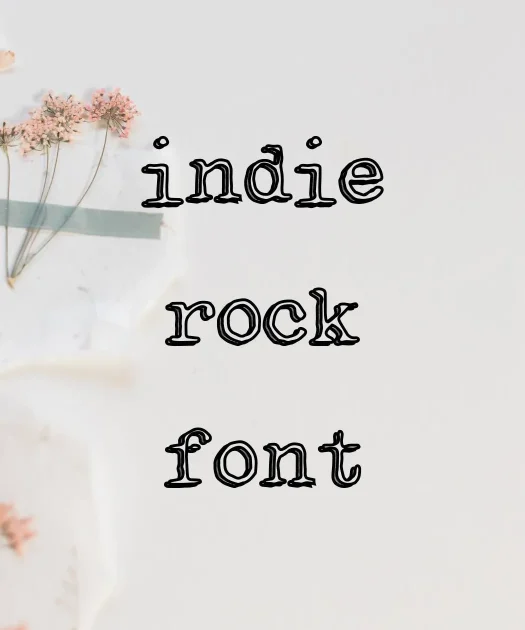 Indie Rock Font Free Download