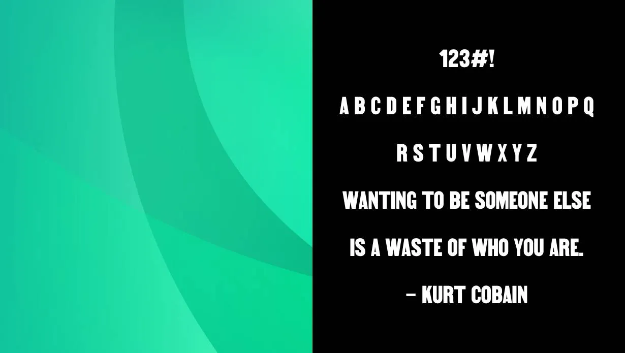 view of King Sans Font