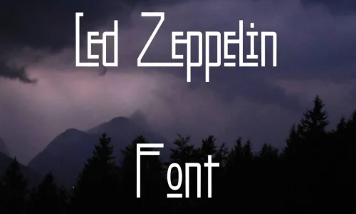 Led Zeppelin Font Free Download