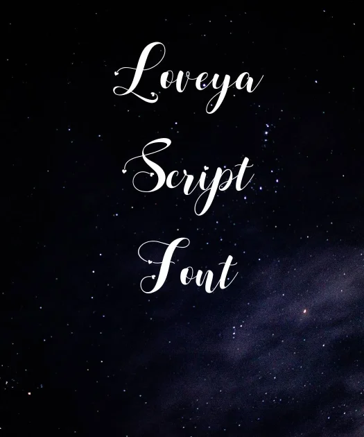 Loveya Script Font Free Download