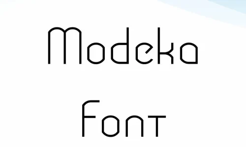 Modeka Font Free Download