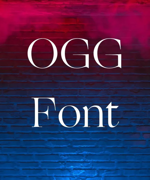Ogg Font Free Download