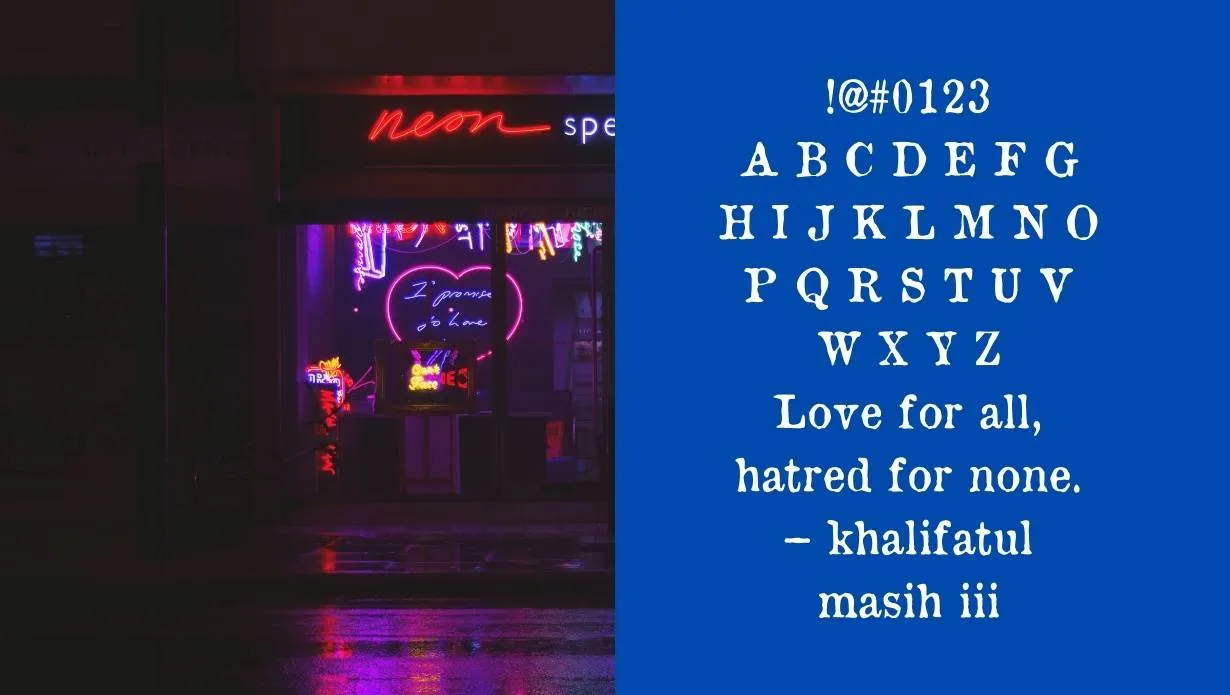 View of Old Newspaper Font Family