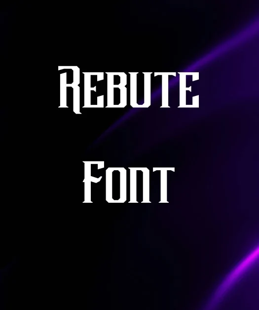 Rebute Font Free Download