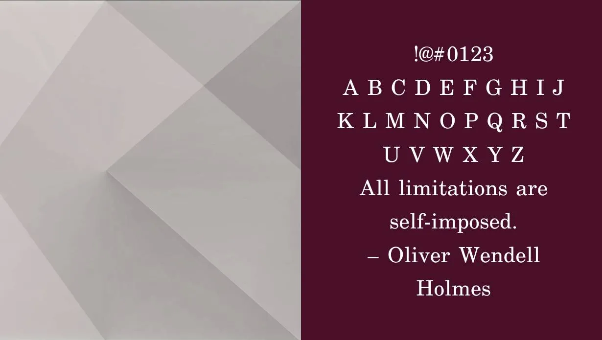 View of Schoolbook Font Family