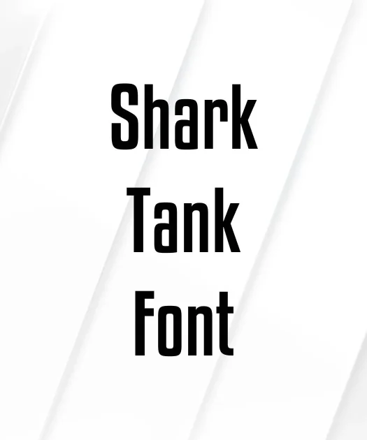 Shark Tank Font Free Download
