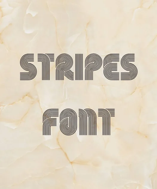 Stripes Font Free Download