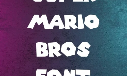 Super Mario Bros Font Free Download