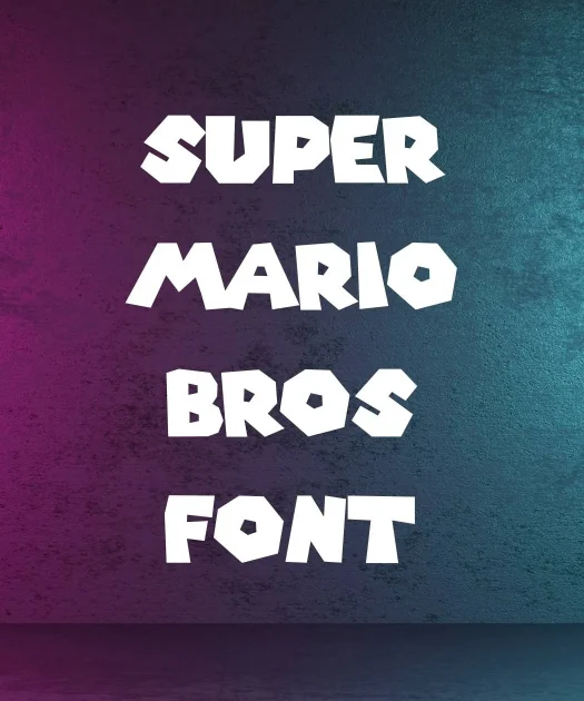 Super Mario Bros Font Free Download