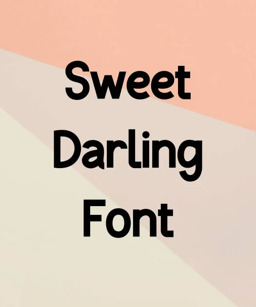 Sweet Darling Font Free Download
